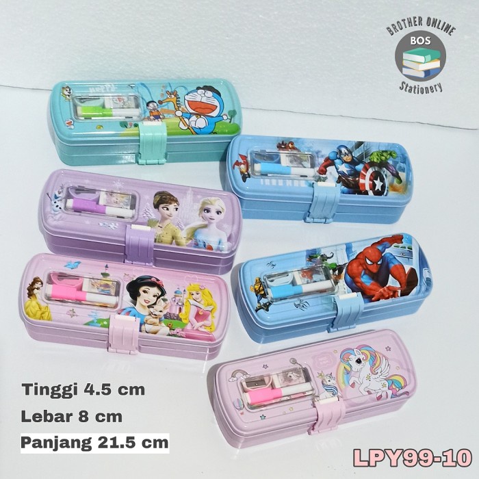 

Tempat Pensil Bos Kotak Pensil Kaleng Set+Wb 3 Susun/Tempat Pensil/Tin Pencil Case