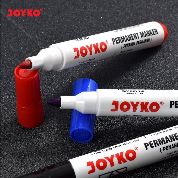 Permanent Marker / Spidol Permanen Joyko PM-17 / PM-18 / PM-19 / HITAM / BIRU / MERAH