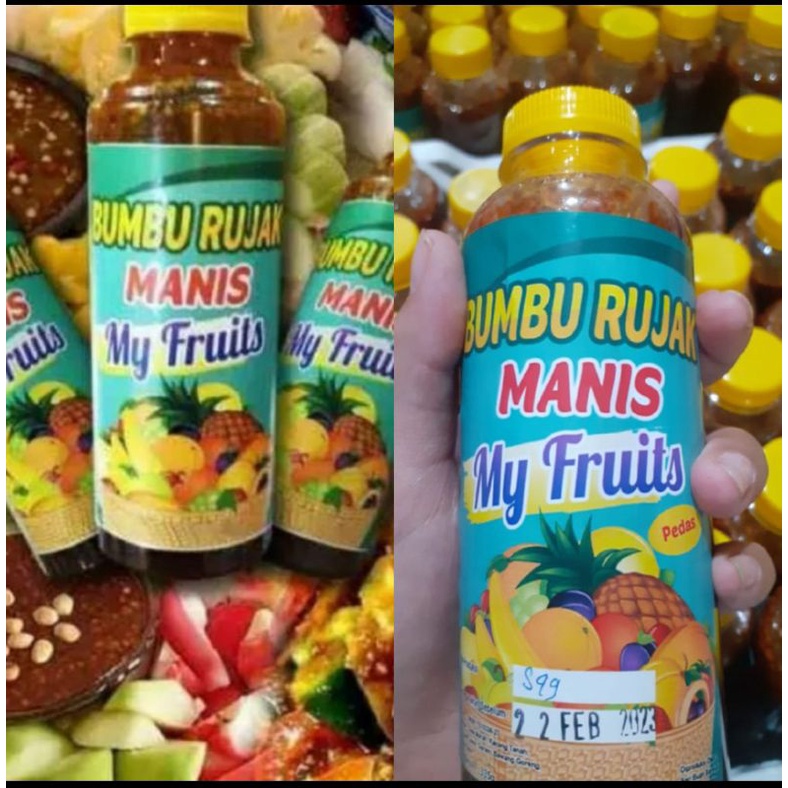 

Sambal Rujak Buah pedas manis / Bumbu Rujak Manis botolan