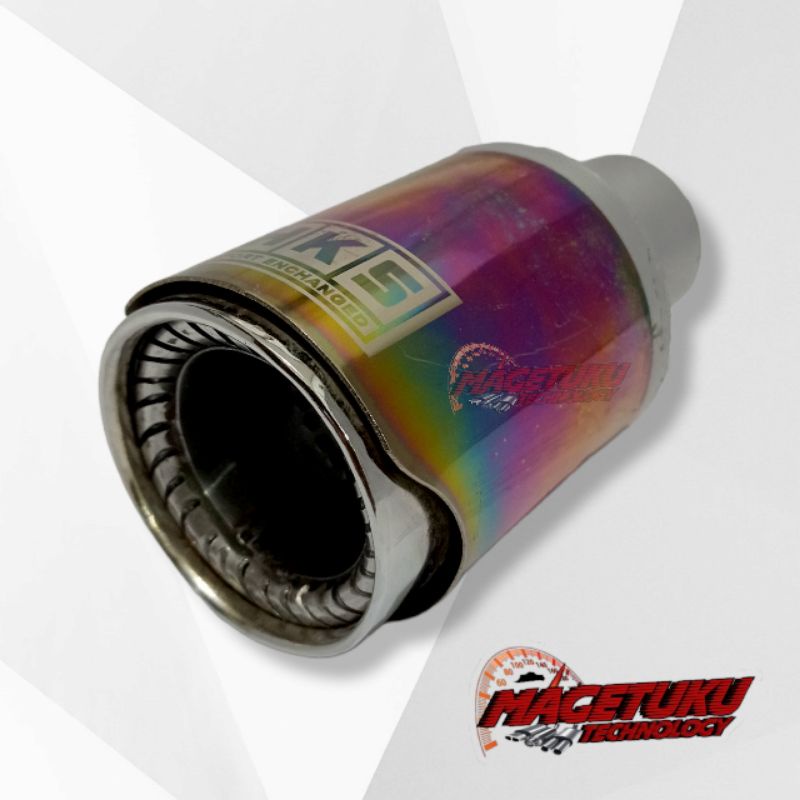 Knalpot Mobil HKS Silent Pelangi Universal Muffler