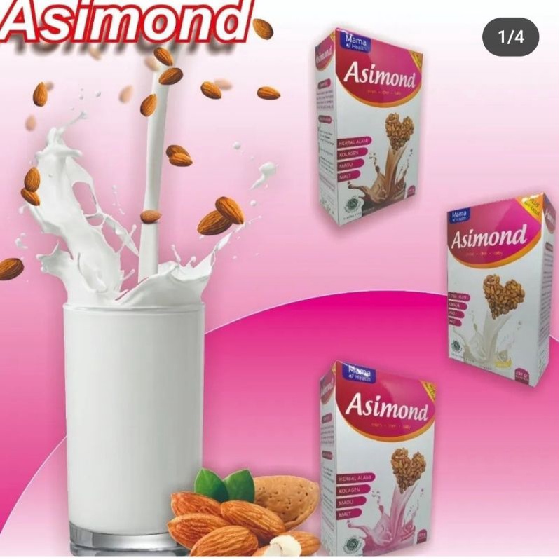 Asimond [Beli 3 + FREE 1] Mama Health Susu Original Asi Boster Herbal Pelancar ASI + Kolagen Beli 3 Gratis 1