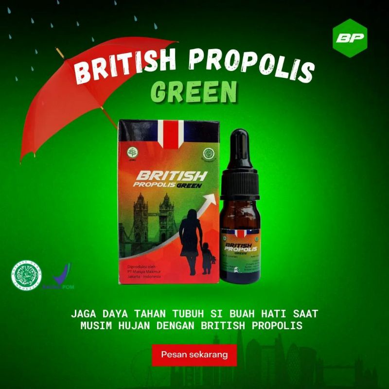 British Propolis Green BP Green Khusus Anak 6 ml Harga Terjangkau