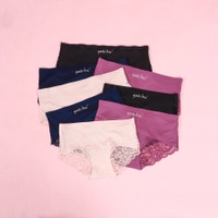 [COD] Genie Renda Celana Dalam Wanita Seamless Panties Brokat - 4 Pcs