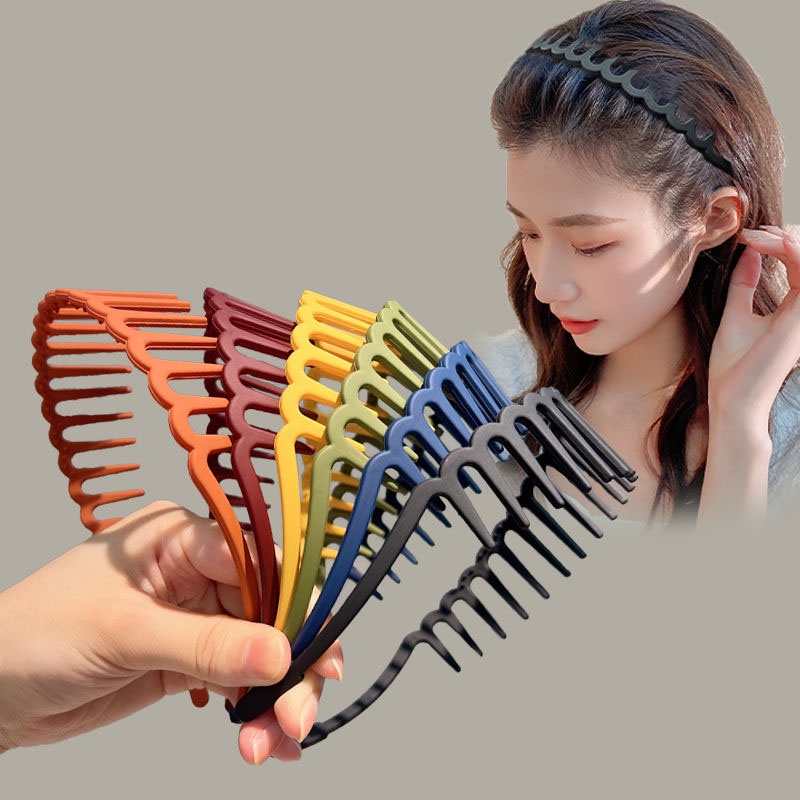 2022 Bando Wanita Model Gigi Jarang Anti slip Gaya Korea Untuk Cuci Muka / Makeup / Hadiah