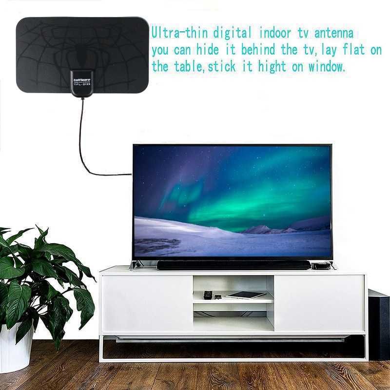 Taffware Antena TV Digital Indoor DVB-T2 25dB Spider Pattern V2.0 - TFL-D139