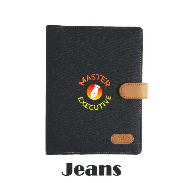 

ONIX NAVY BLUE BINDER DENIM JEANS KANCING EXCLUSIVE 20 RING A5 CAMPUS