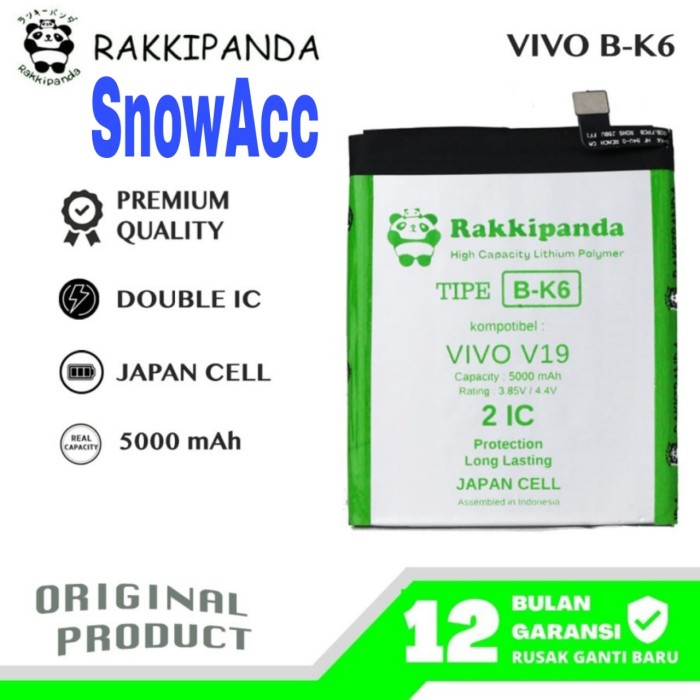 RAKKIPANDA BATERAI VIVO V19 BATERAI B-K6 VIVO V 19