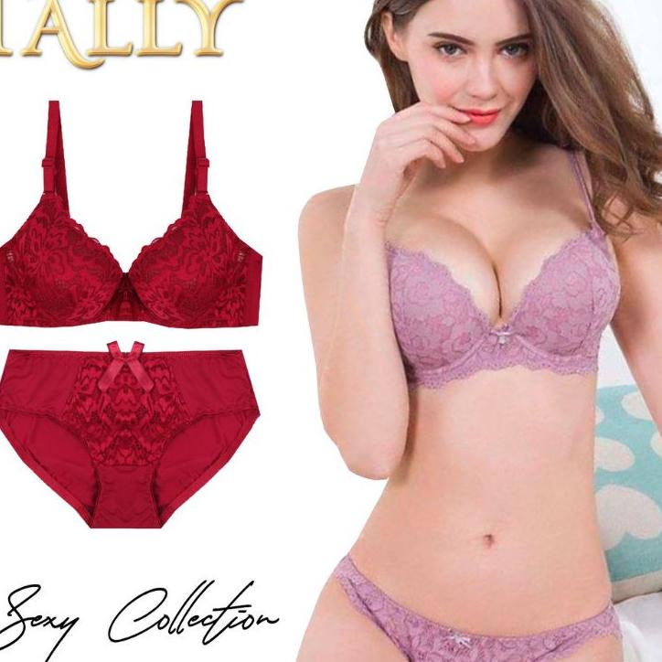 Ready stock❀ TALLY BRA SET BROKAT 9983 040 ➨