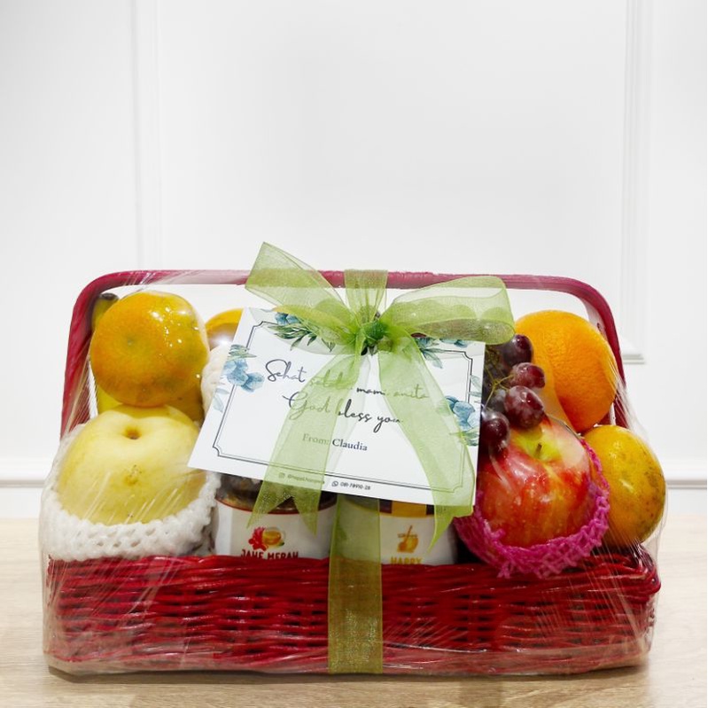 

Lebaran / Idul Fitri / Ramadhan Hampers / Parsel Buah Rotan Premium / Silver Fruit Hampers