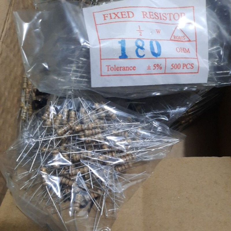 RESISTOR 0.5 WATT 2 watt 180 OHM R 180ohm