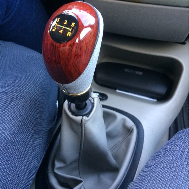 Shift Knob Universal Knop Gear Knob Kayu Type R Tuas Gigi Perseneling Transmisi Mobil Manual