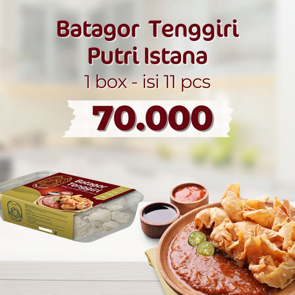 

Batagor Tenggiri Saus Kacang jajanan Premium khas bandung Frozen 1 box