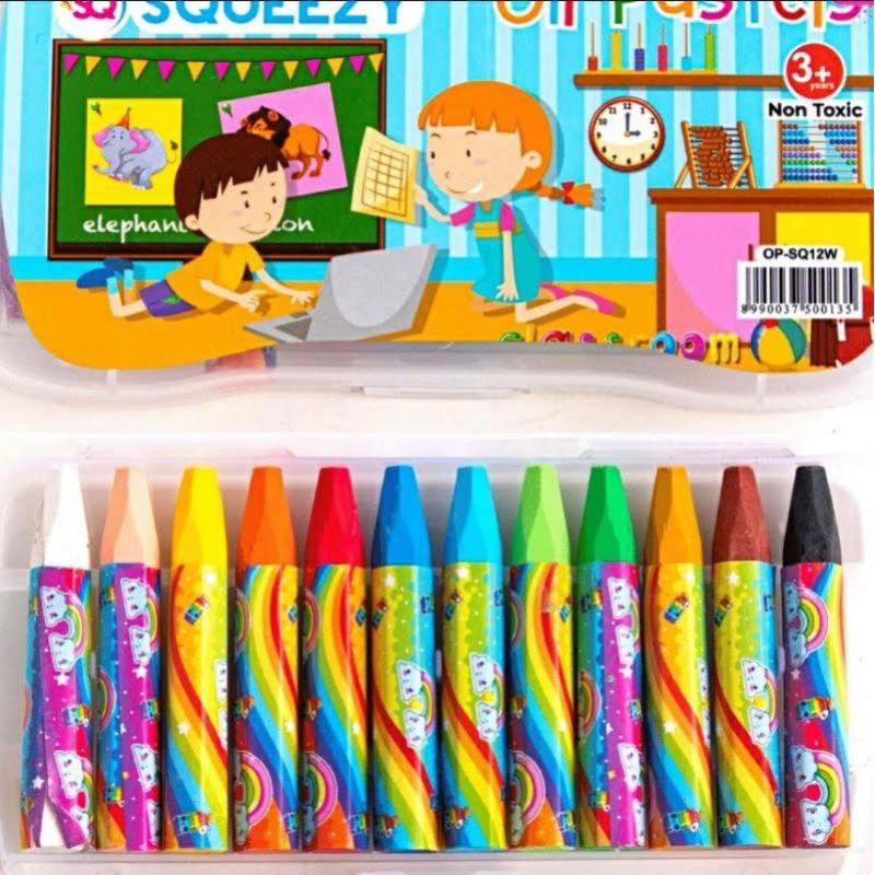 

Crayon Oil Pastel Squeezy 12 pcs