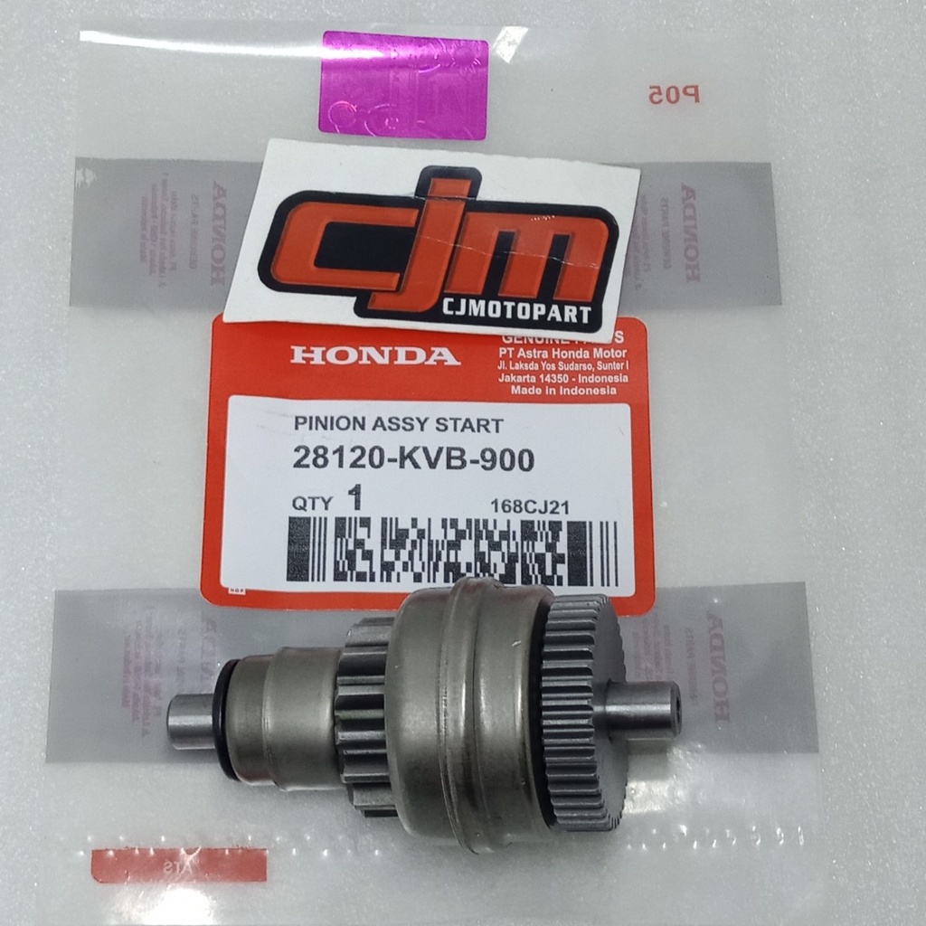PINION STATER ASSY GRANAT BEAT KARBU BEAT FI INJECT VARIO FI ALL MATIC HONDA MURAH DAN BERKUALITAS ORIGINAL