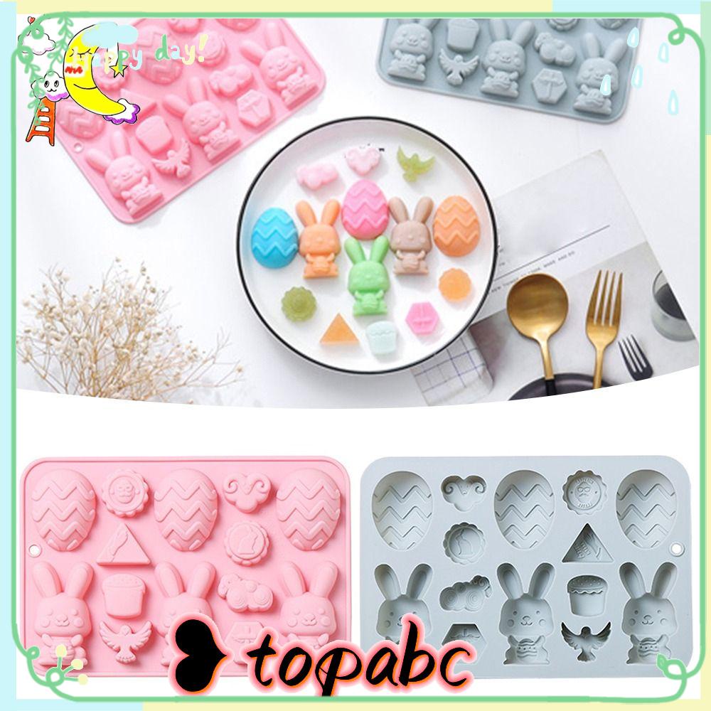 Top Easter Cetakan Silikon Alat Baking Cetakan Sabun Loyang 14rongga