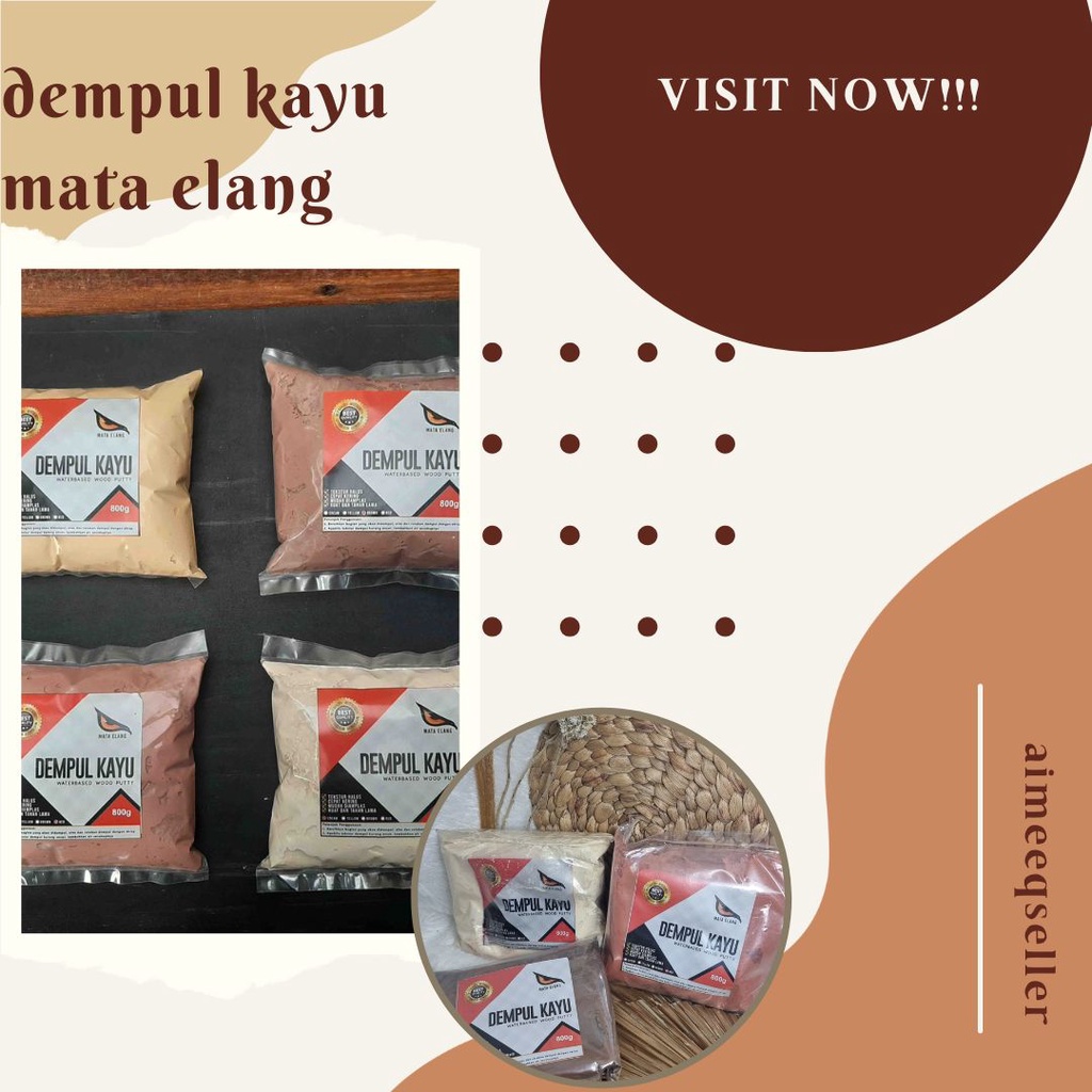 

❤aimeeqseller❤Dempul Kayu (Wood Putty) Mata Elang / dempul mata elang penambal kayu berlubang