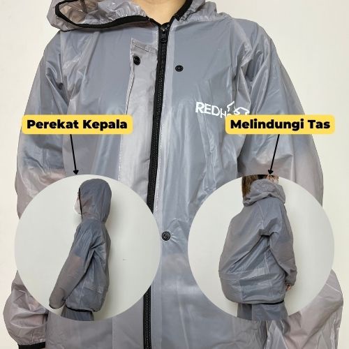 Jas Hujan setelan Dewasa / Baju Anti Air / Baju HujanTebal, Kuat dan Elastis OLL-212/OLL-215