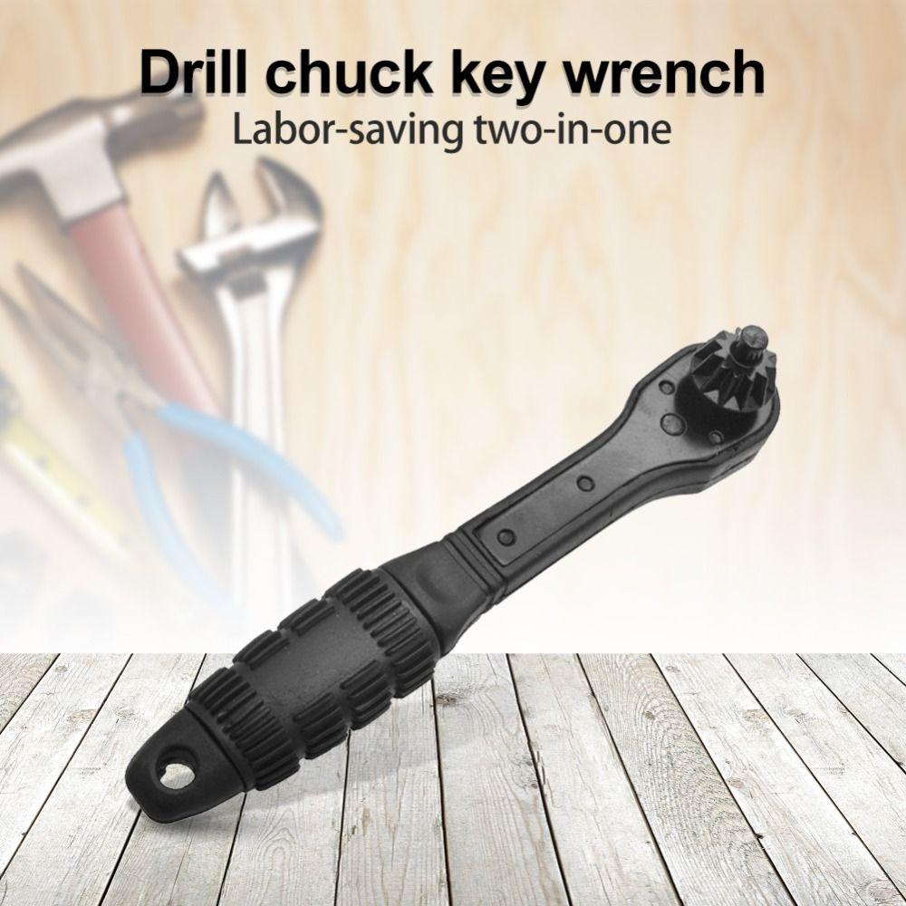 Lanfy 2in1 Ratchet Spanner Universal Drill Chuck Key Kunci Chuck Wrench Bor Fitting Spanner Hand Tool