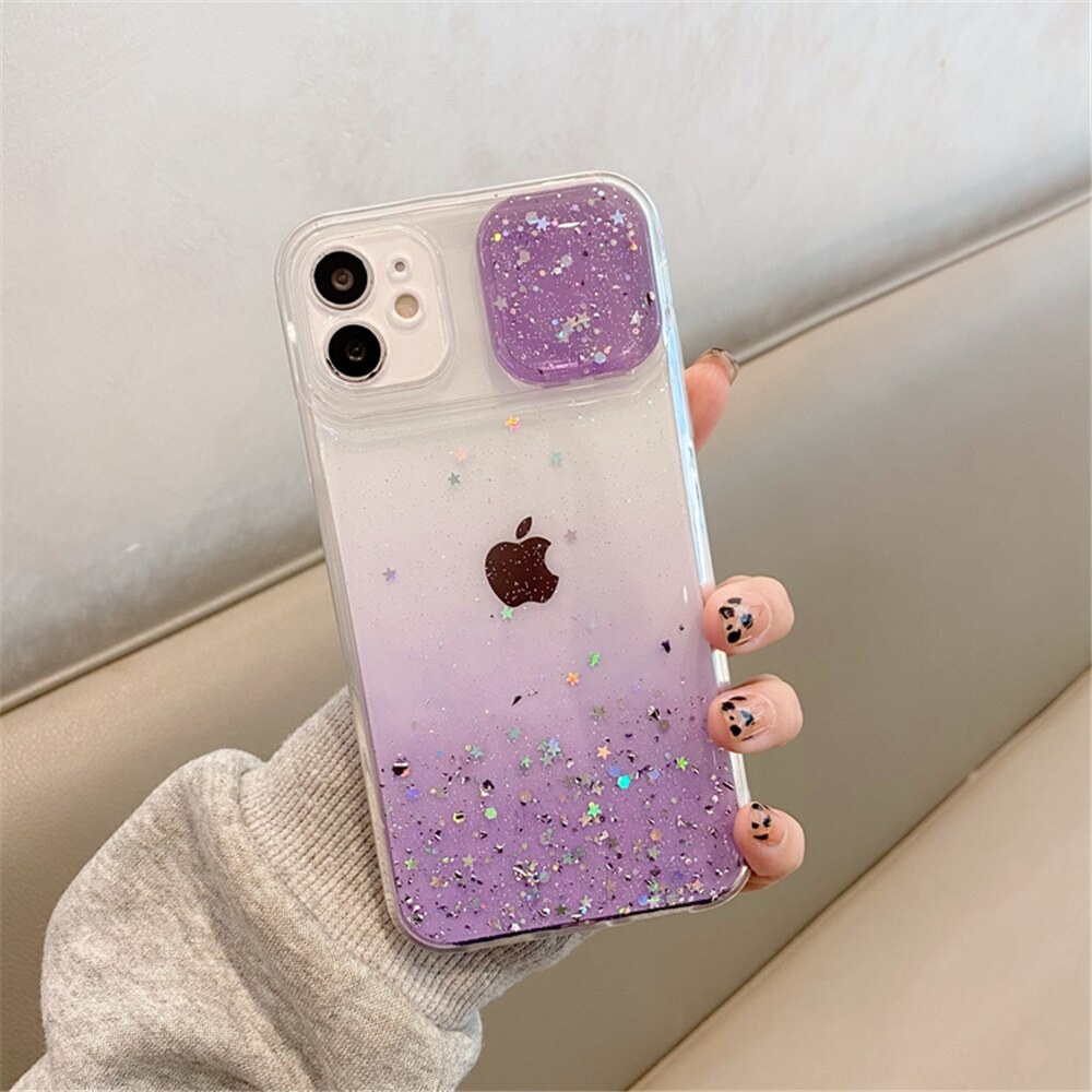 CASE WINDOW GLITTER IPHONE 12 PRO 12 PRO MAX 12 14 13 PRO 13 13 PRO MAX 11 11 PRO 11 PRO MAX CASING 