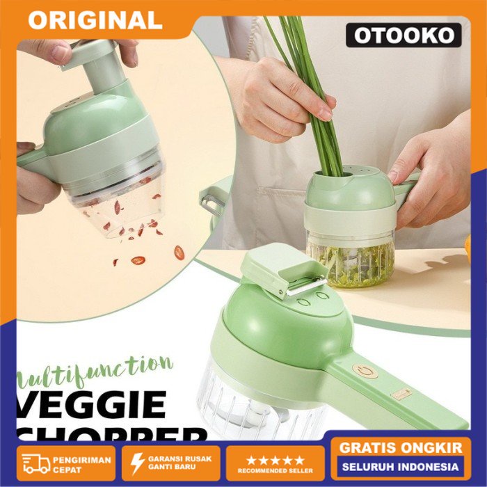 4in1 Blender Portable Alat Potong Serut Sikat Sayur Buah Dapur Travel