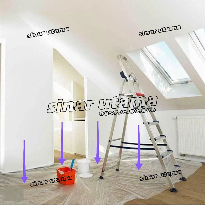 Plastik Cor Jumbo Meteran Bening Plastik Meter Rol C Roll Lebar 1.5m - 3m Renovasi Bangunan Tembok Lantai Keramik Kaca C