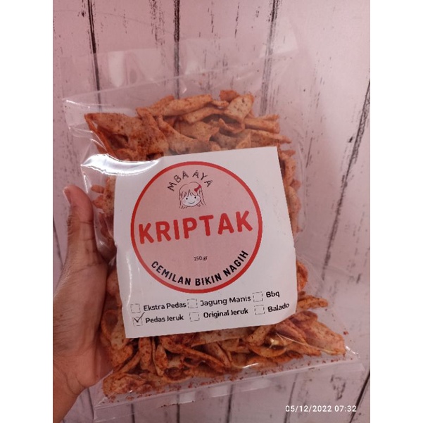 

kriptak mba aya varian jeruk pedas