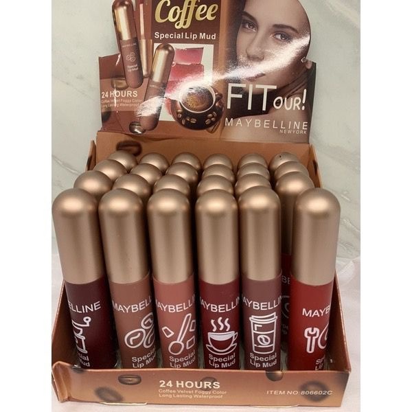 [6pcs] Lipcream Maybelline Matte Coffee Special Lip Mud 806602C