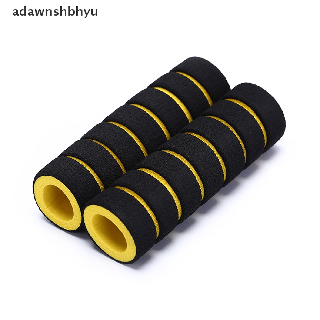 Adawnshbhyu 2Pcs Bike Racing Sepeda Motor Handle Bar Busa Spons Grip Cover Nonslip ID