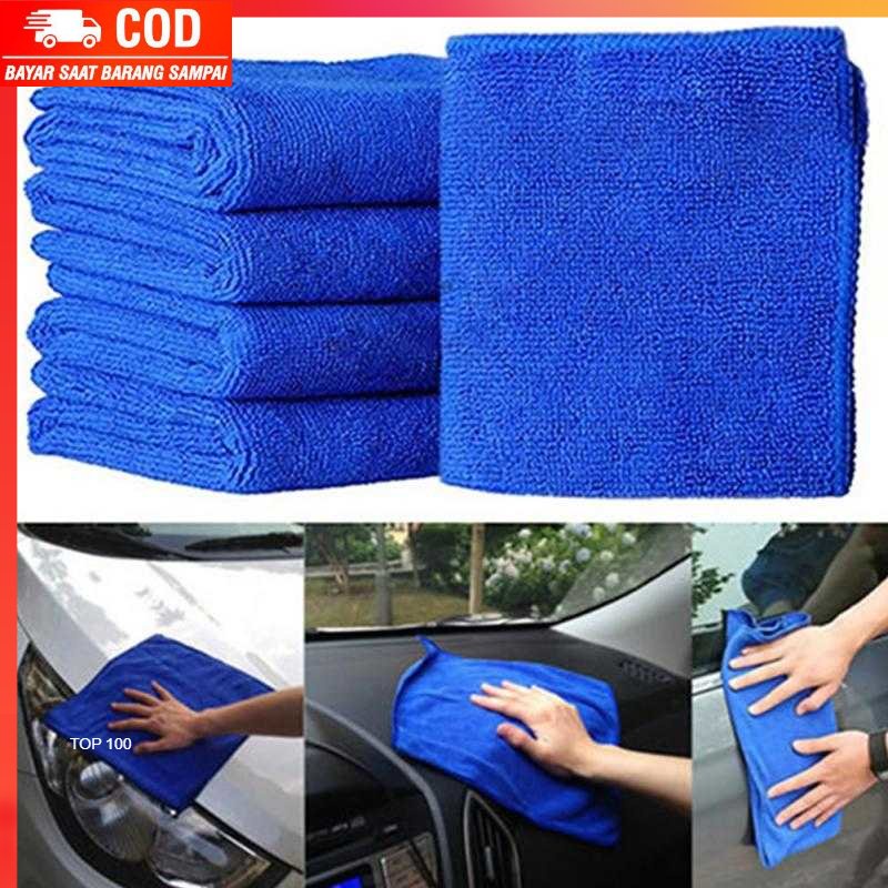 ( 100% BARANG ORI ) EACHGO Handuk Mikrofiber Lap Pengering Mobil 22 x 24 cm - WJ201