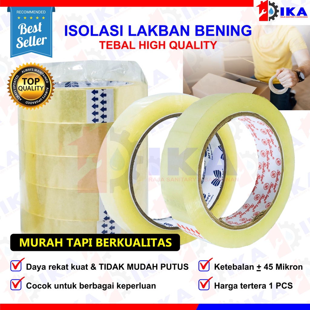 ISOLASI BENING 1&quot; INCH 24MM X 100Y BODHI TAPE LAKBAN BENING ISOLASI BENING