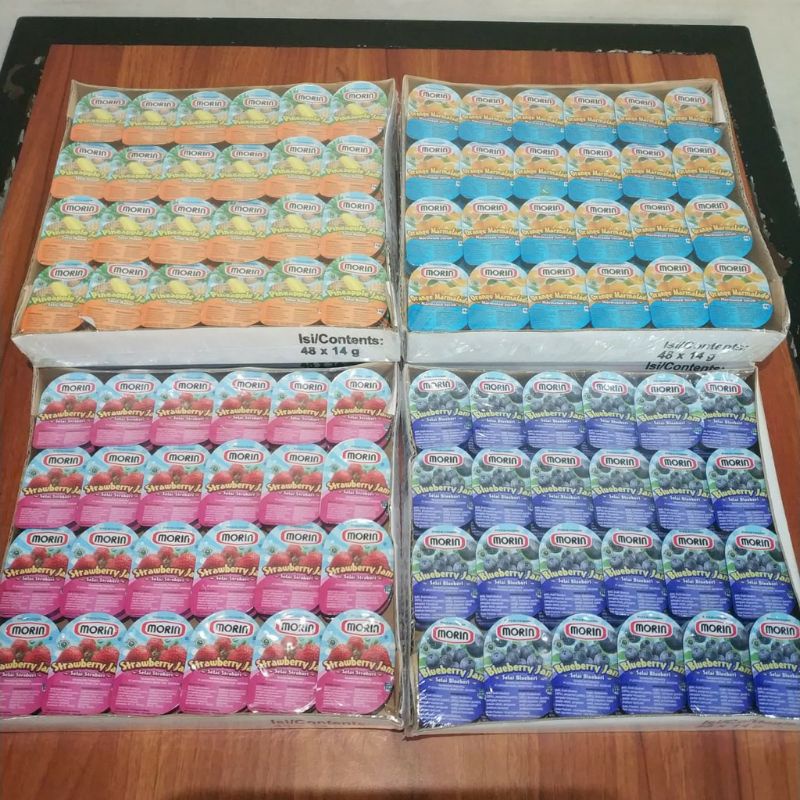 

selai morin portion pack 14 gram isi 24 pcs varian mix