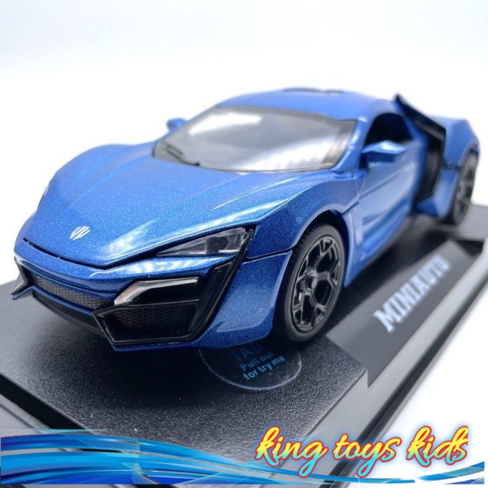 LARIS / Diecast Mobil MiniAuto Diecast - Lykan Hypersport Skala 1:32 - Biru