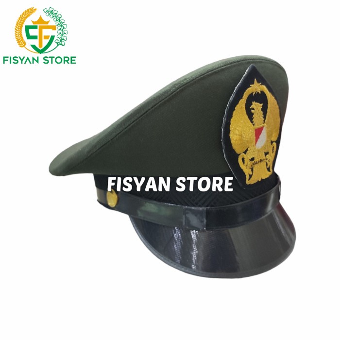 Topi Pet PDU Bintara TNI AD | Topi Pet Bintara TNI AD