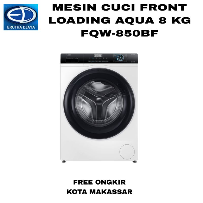 mesin cuci aqua front loading 8 kg fqw850bf