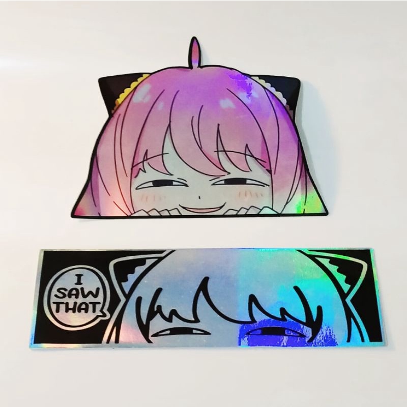 

sticker stiker Hologram Anya anime japan
