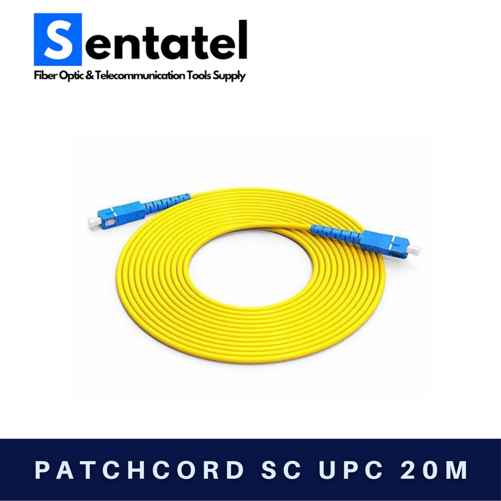 (20 METER) Patchcord Fiber Optic SC UPC Simplex 20 Meter 2mm