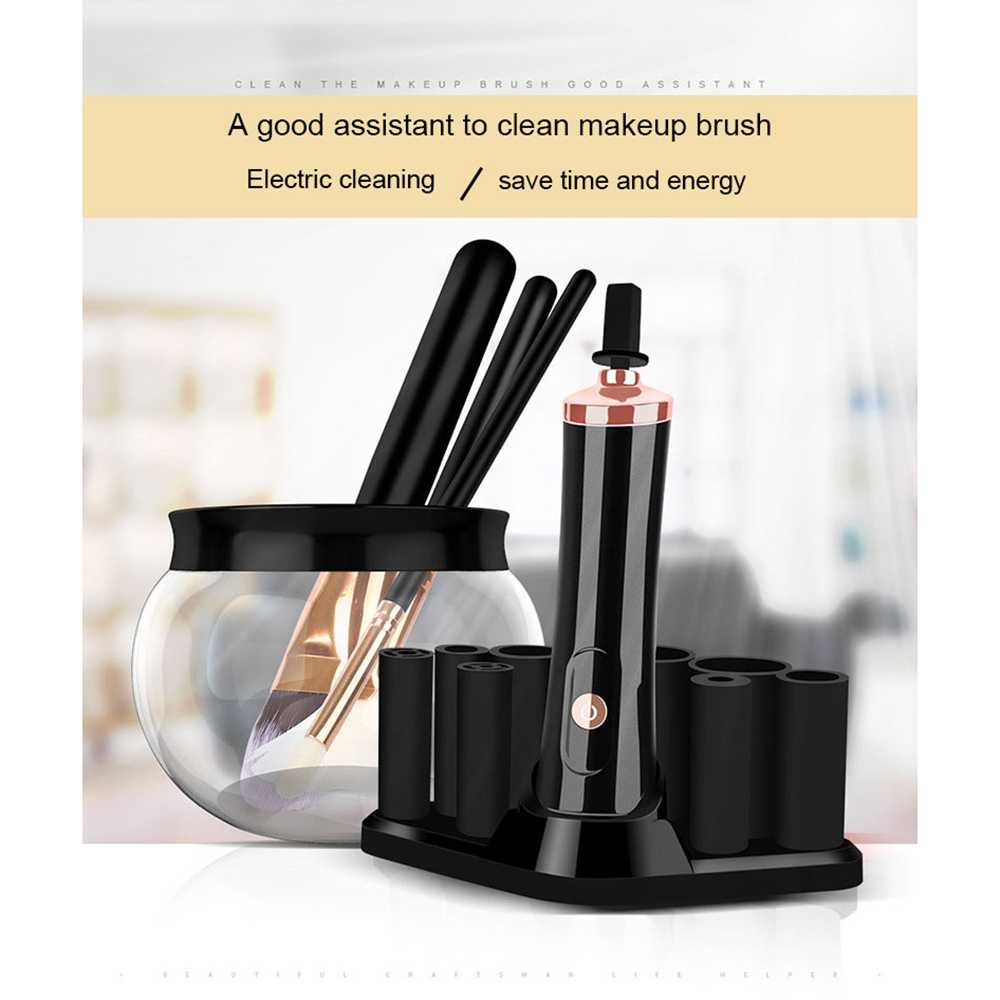 COD Pembersih Kuas Makeup Elektrik Brush Cleaner Dryer Tool