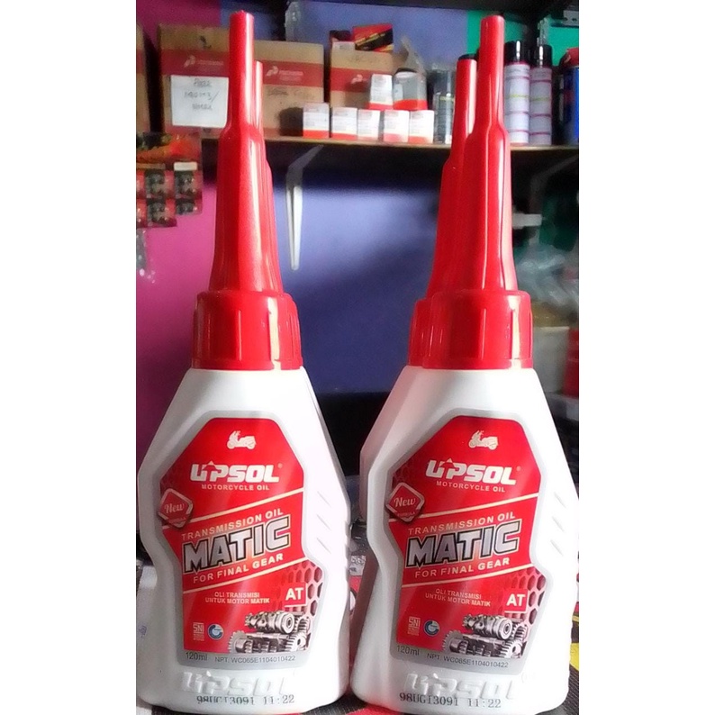 OLI GEAR  VARIO BEAT SCOOPY MIO MATIC UPSOL TRANSMISION OLI GARDAN MIO MATIC  120ML