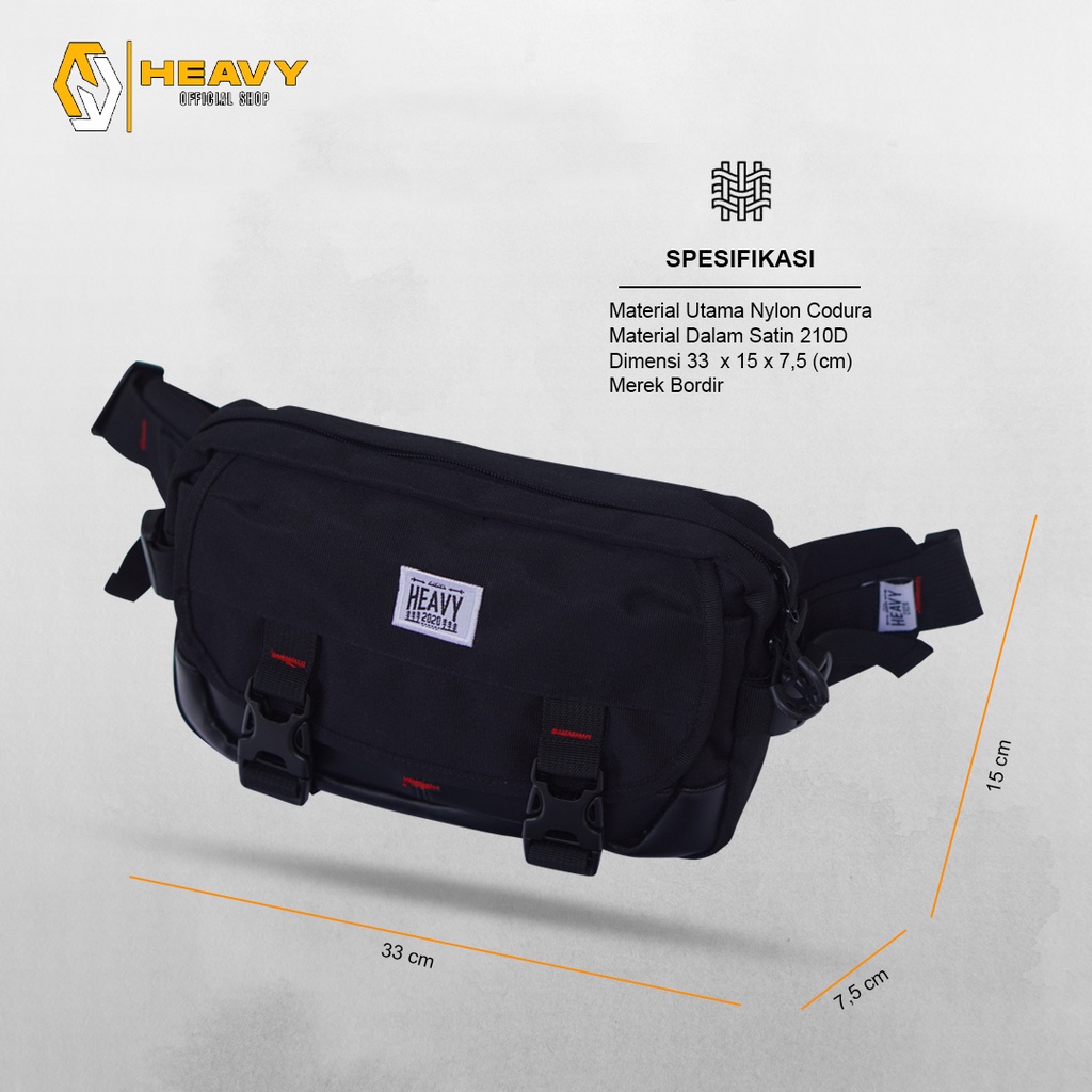 Tas Waisbag Heavy Premium - Tas Pinggang Pria Heavy - Tas Pria