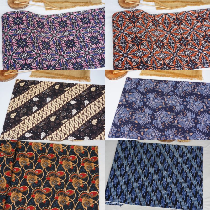 Kain Batik Meteran Bahan Katun Batik Premium Kode B