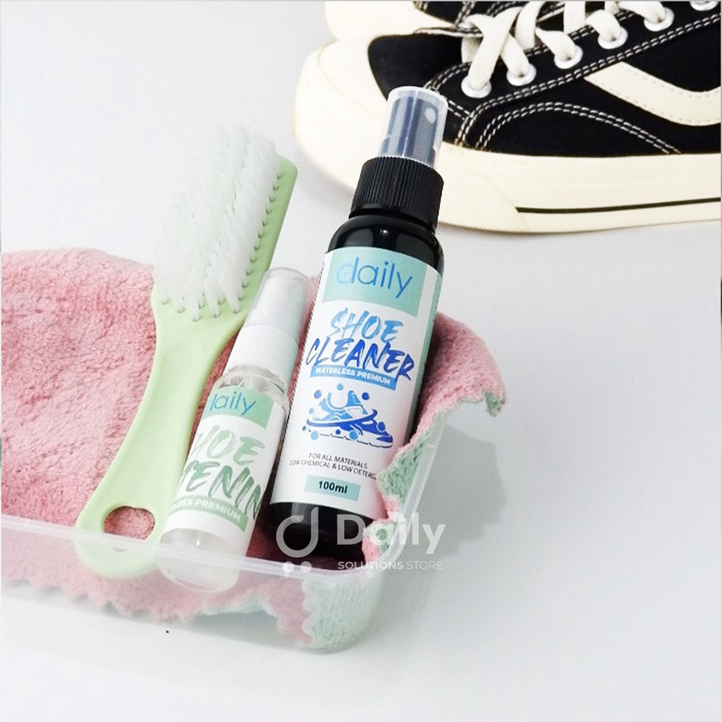 Pembersih + Pemutih Sepatu Daily Shoe Cleaner Waterless Sabun Cuci Perawatan Sepatu