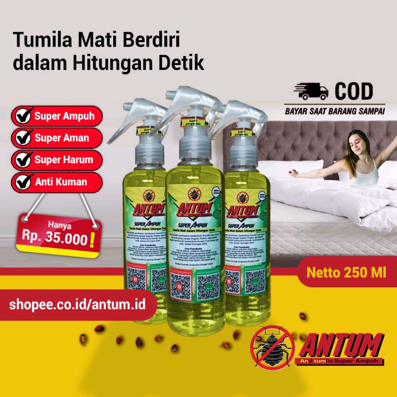 antum pembasmi kutu kasur/kutu busuk/tungau/tumila