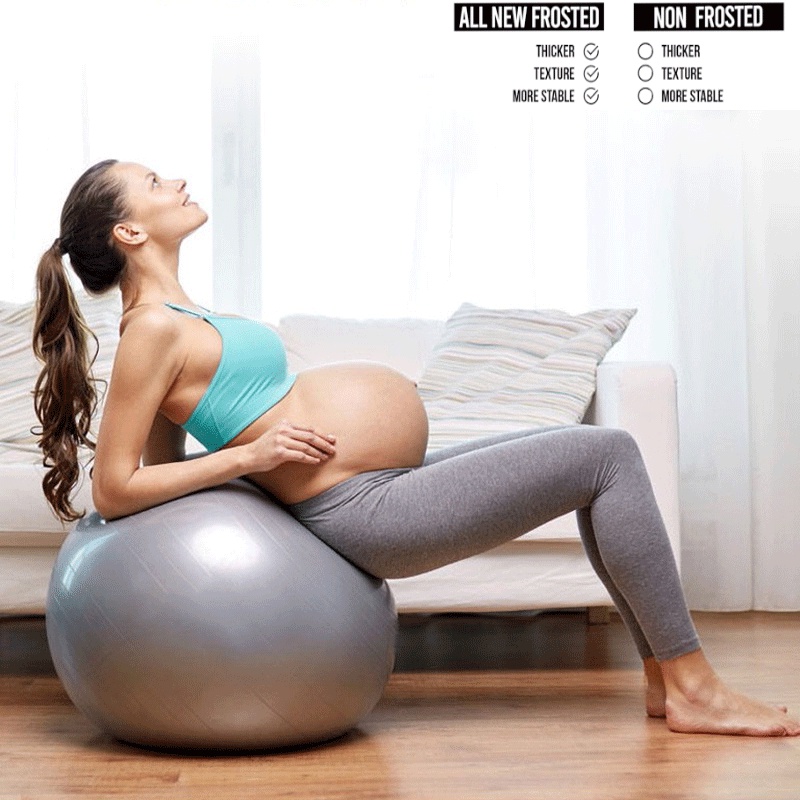 Gym Ball Yoga Ball Therapy Ball PVC Premium Bola yoga alat olahraga Gym ball 55cm,65cm,75cm Bonus Pompa