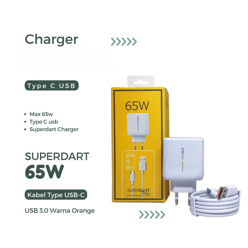 CHARGER REALME WC0506A3HK SUPER DART 65W KABEL TYPE C FOR REALME 7 PRO