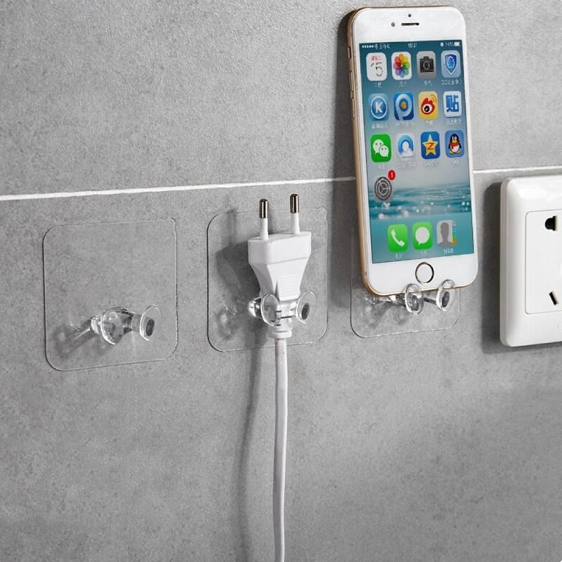 Gantungan Tempel Serbaguna Bisa Multi Purpose Hanger Jam Dinding Kabel Handphone Steker Colokan Modem WiFi Bingkai Foto Peralatan Dapur
