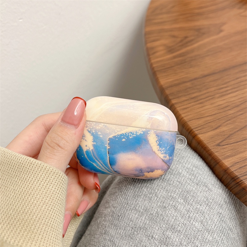 Dreamy Case Mewah Lucu Untuk Apple AirPods 3rd Generation Case Untuk Airpods1 2 3 Case Untuk AirPods Pro Case Dengan Gantungan Kunci Glossy Shell