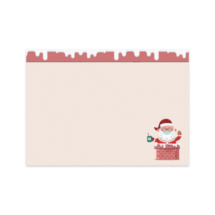 

MASKED SANTA NOTE CARDS SET OF 6 BY PAPERMARK