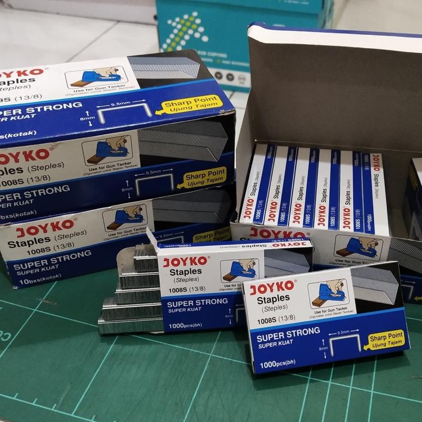 

ポ Isi Stapler Staples Tembak Gun Tacker Joyko 1008S (13/8) 8mm ↖
