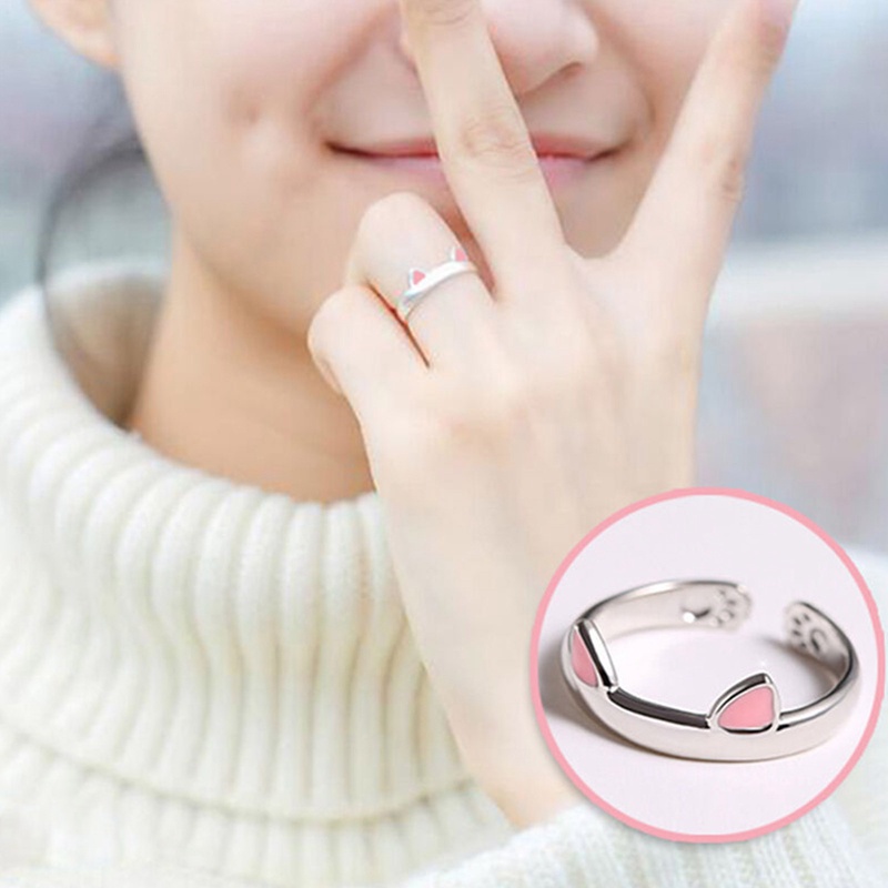 Trendy Cincin Hewan Vintage Pesona Anime Of Movies Adjustable Cincin Telinga Kucing Untuk Wanita Natal Halloween Pesta Hadiah Drop Ongkir