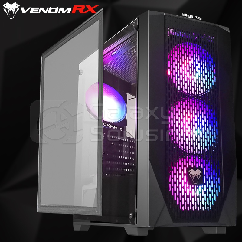 VenomRX MAKAROVE Tempered Glass Side Gaming Case